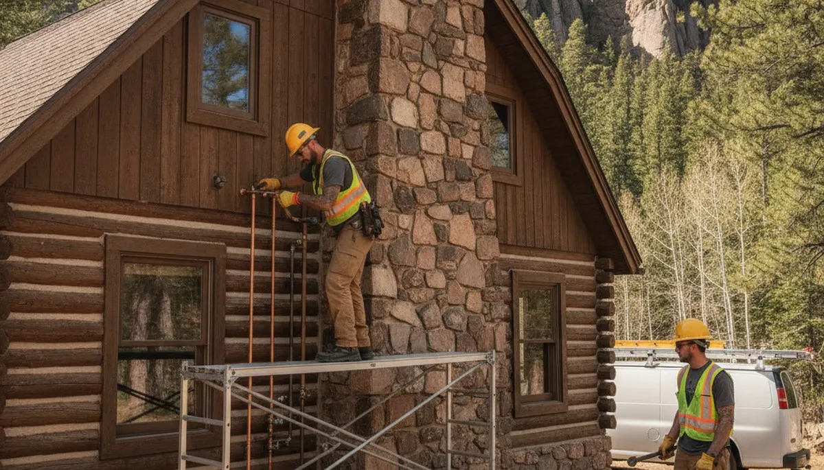 Plumber repairing a leak in Colorado Springs, CO for fast plumbing repair service