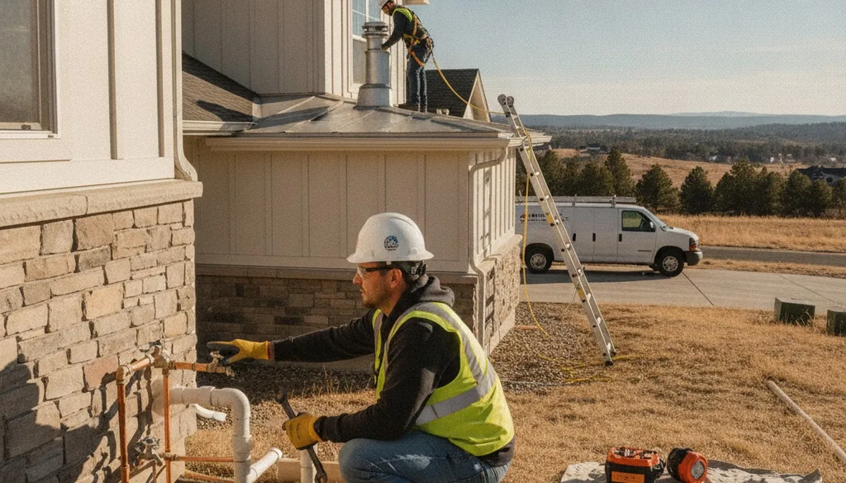Colorado Springs, CO plumber repairing a pipe for residential plumbing service