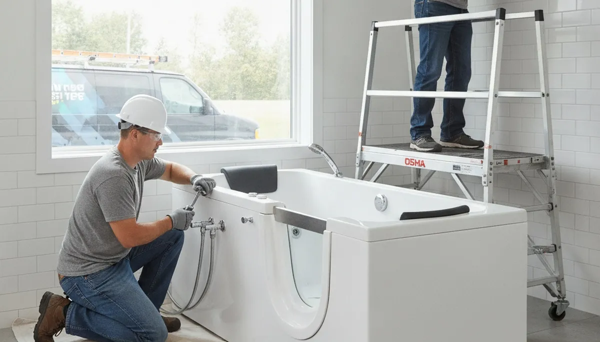 Walk-in tub installation for Colorado Springs, CO homes by On Call Plumbers